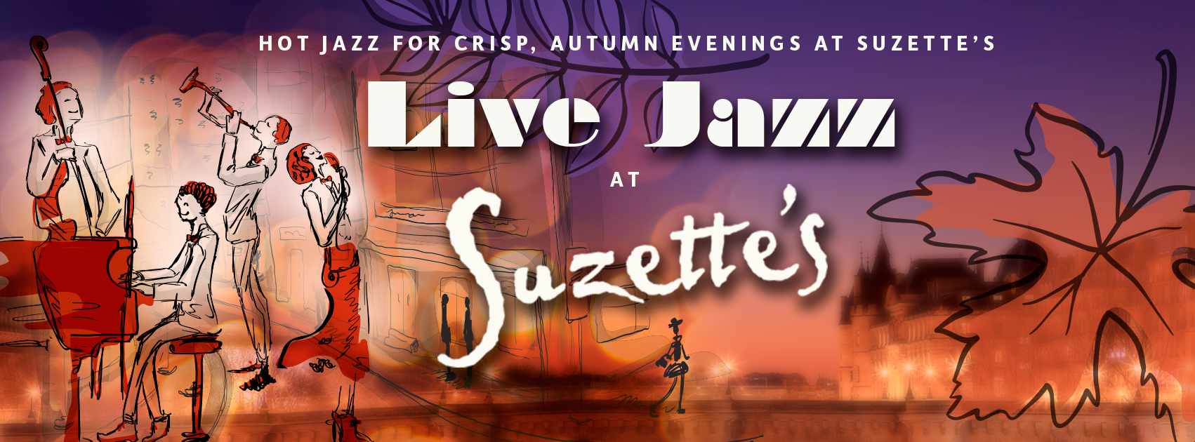 Live Jazz Music at Suzette's in Wheaton Fall 2022 Live Jazz Music at Suzette's in Wheaton