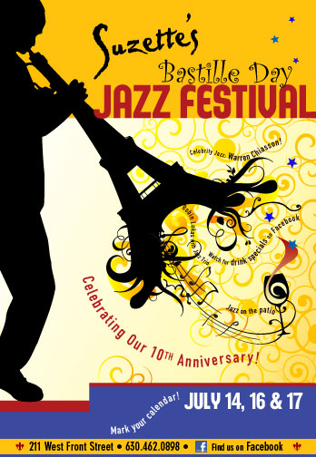 anniversary celebration with jazz and French dinner specials