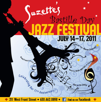 anniversary celebration with jazz and French dinner specials