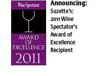 Wine Spectator Award of Excellence 2011